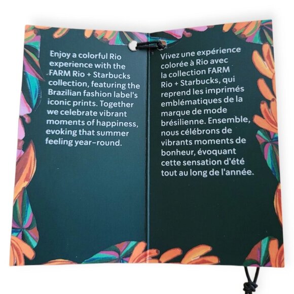 Starbucks FARM Rio 16oz Banana Leaves Tumbler NWT - Picture 5 of 9